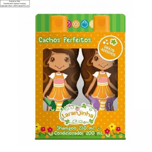 Kit Laranjinha Shampoo 230ml+Condicionador 200ml Cachos Perfeitos