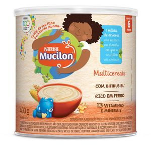 Cereal Infantil Mucilon Multicereais 400G