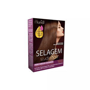 Kit Selagem Muriel Studio Hair Para Cabelos Castanhos 190ML