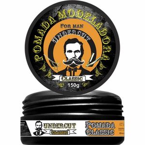 POMADA MODELADORA JACK & BARBER UNDERCUT PRETA 150G