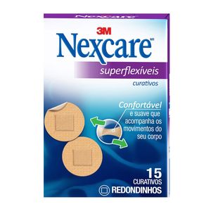 Curativo Nexcare Redondinho Superflexivel Com 15 Unidades