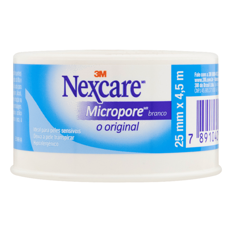 esparadrapo-nexcare-micropore-branco-25mmx45m