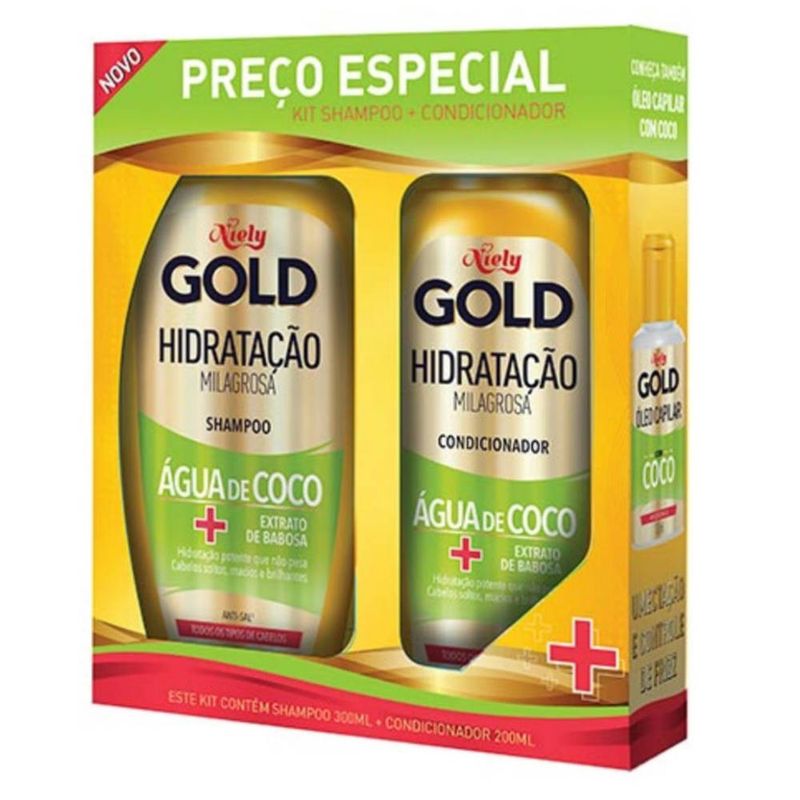 kit-niely-gold-hidratacao-milagrosa-agua-de-coco-shampoo-300mlcondicionador-200ml