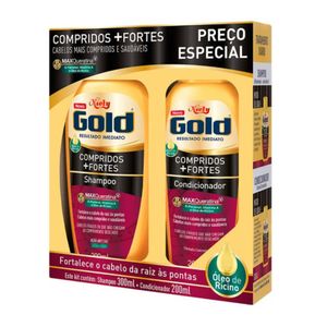 Kit Niely Gold Compridos/Fortes Shampoo 300Ml+Condicionador 200Ml