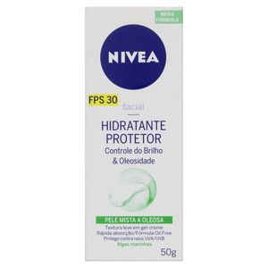 Creme facial Nivea Hidratante Protetor Controle Do Brilho 50Ml