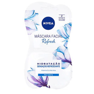 MASCARA FACIAL NIVEA REFRESH SENSAÇAO REFRESCANTE COM 2 UNIDADES
