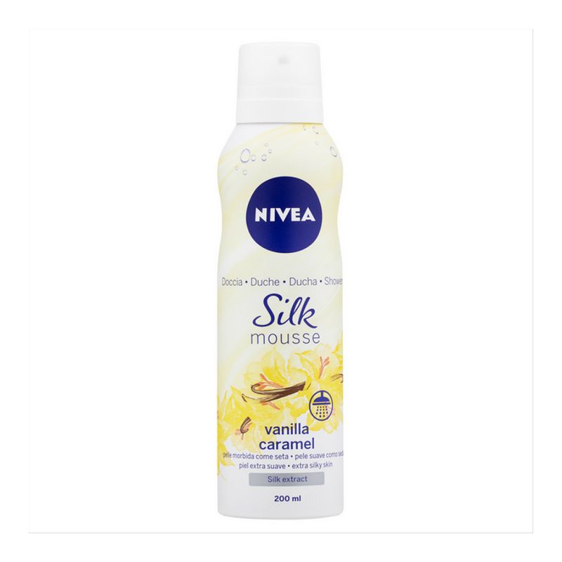 espuma-de-banho-nivea-silk-vanilla-caramel-200ml