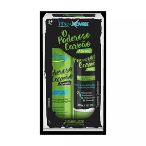 KIT NOVEX O PODEROSO CARVAO SHAMPOO+CONDICIONADOR 300ML