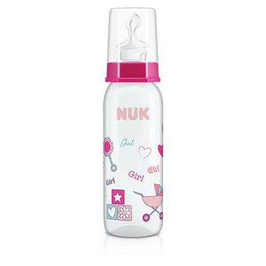 Mamadeira Nuk Classic Dec Girl Coracao N.2 240Ml R:7052-2G