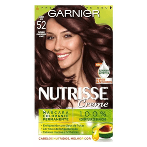 Tintura Garnier Nutrisse Creme Marrom Açai 52