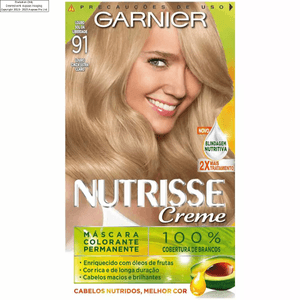 Tintura Garnier Nutrisse Creme Sol da Liberdade 91
