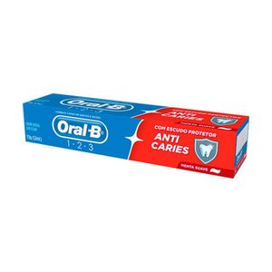 Creme Dental Oral B 123 Anticaries Menta Suave 70G