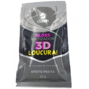 MASCARA CAPILAR OURAN MATIZADOR LOUCURA 3D EFEITO PRATA 20G