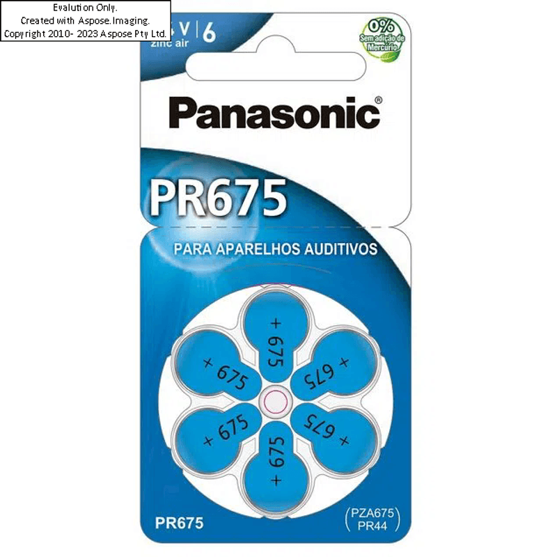 pilha-auditiva-panasonic-675-com-6-unidades