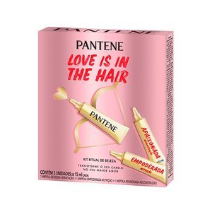 Pantene Love Is In The Hair com 3 Ampolas DE 15mL Cada