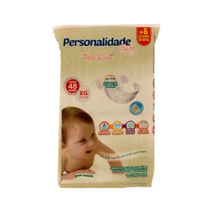 Fralda Personalidade Baby Total Care Bag Xg Com 48 Unidades