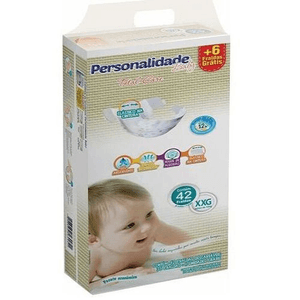 Fralda Personalidade Baby Total Care Bag Xxg Com 42 Unidades