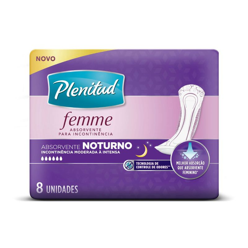 absorvente-plenitud-femme-noturno-com-8-unidades