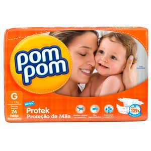 Fralda Pom Pom Protek Jumbo G Com 24 Unidades