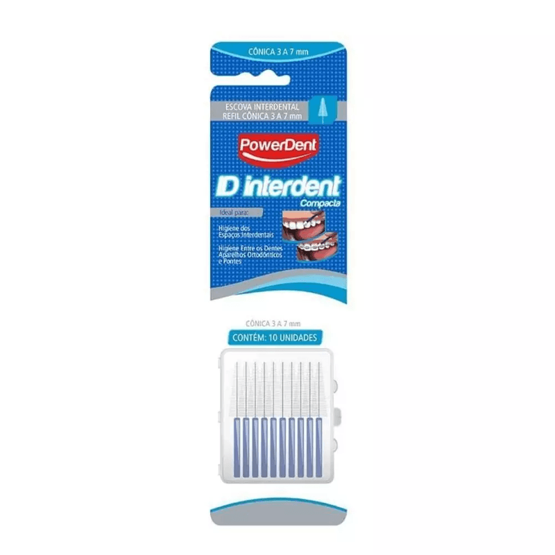 escova-dental-powerdent-interdental-conica-3-a-7mm-azul