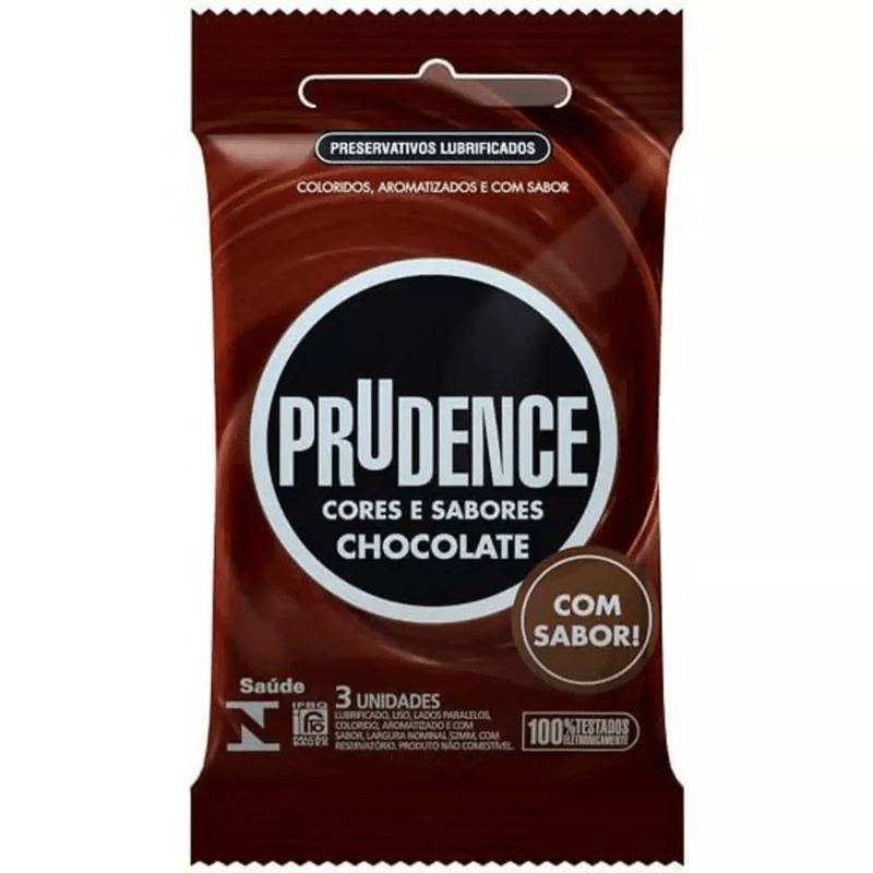 preservativo-lubrificado-chocolate-prudence-com-3-unidades