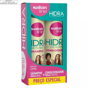Kit Salon Line Shampoo+Condicionador Hidra Original 300Ml