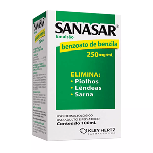 Sanasar Emulsao Para Piolhos, Lendeas E Sarna 250Mg/Ml 100Ml