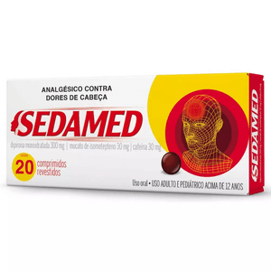 SEDAMED 30+300+30MG COM 20 COMPRIMIDOS