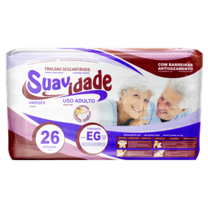 Fralda Geriatrica Suavidade Mega Eg com 26 unidades