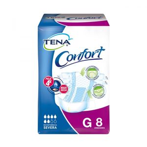Fralda Geriatrica Tena Confort G com 8 Unidades