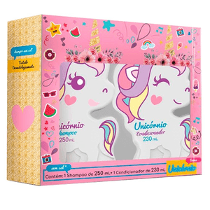 Kit Nutriex Shampoo 250ml+Condicionador 230ml Unicornio+Gratis Adesivo