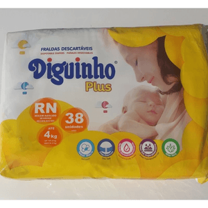 Fralda Diguinho Plus Rn Com 38 Unidades