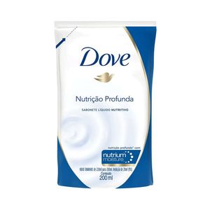 SABONETE LIQUIDO DOVE NUTRIÇAO PROFUNDA REFIL 200ML