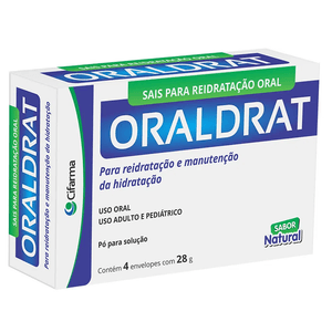 ORALDRAT NATURAL COM 4 ENVELOPES DE 27,9G