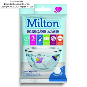 Milton Pastilha Desinfecçao Lactarios Com 20 Comprimidos