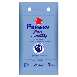 Preservativo Preserv Extra Sensitivity Com 3 Unidades