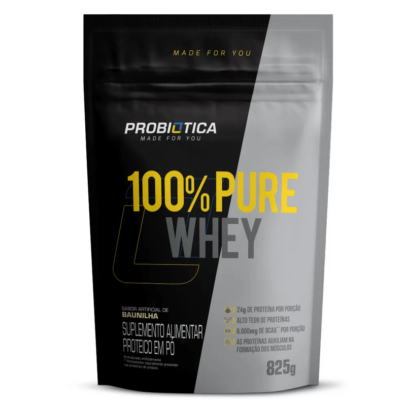 probiotica-pro-100-pure-whey-baunilha-refil-825g