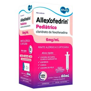 Allexofedrin 6Mg/Ml Framboesa Suspensao Oral 60Ml