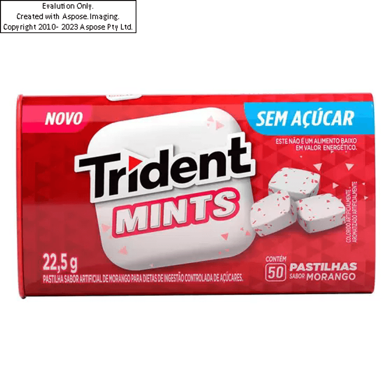 chiclete-trident-mints-morango-225g