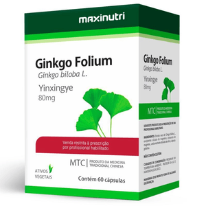 MAXINUTRI GINKCO FOLIUM 80MG COM 60 COMPRIMIDOS