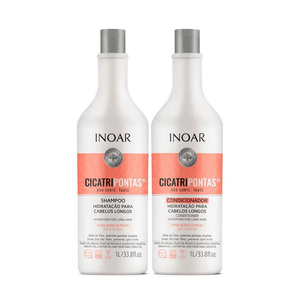 Kit Inoar Shampoo+Condicionador Cicatripontas 1L
