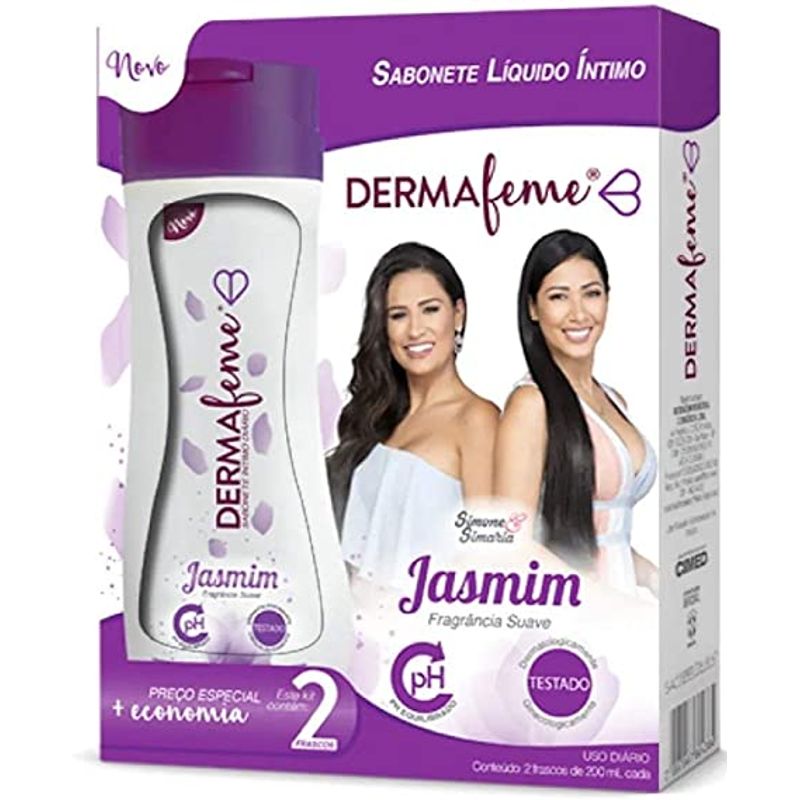 kit-sabonete-liquido-intimo-dermafeme-jasmim-2-frascos-de-200ml