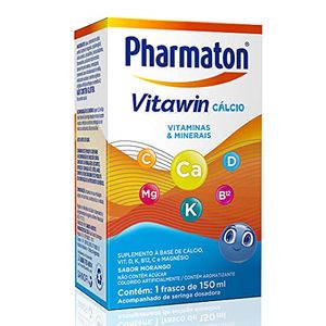 Suplemento Vitaminico Pharmaton Vitawin Calcio Sabor Morango 150Ml