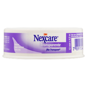 Esparadrapo Nexcare Transpore Transparente 12Mmx4,5M