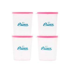 COLETOR DE LEITE PRINCE ROSA 60ML COM 4 UNIDADES R:2329