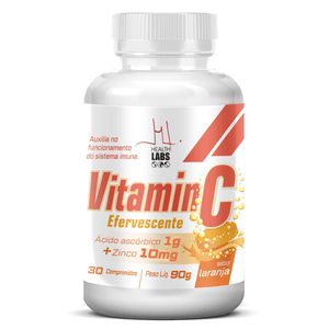 Vitamina C+Zinco 1G Com 30 Comprimidos Efervescentes