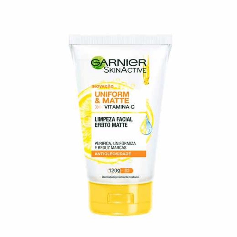 gel-limpeza-facial-garnier-uniform-e-matte-120g