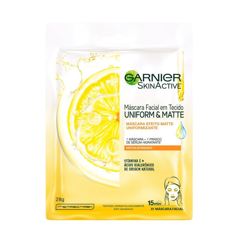 mascara-facial-garnier-skinactive-uniform--matte-antioleosidade-28g