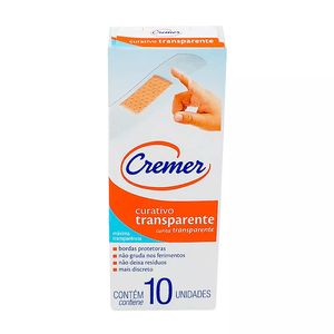 Curativo Cremer Care Transparente Com 10 Unidades