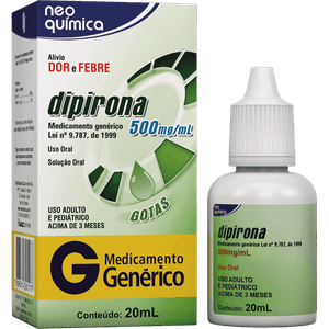 Dipirona 500Mg/Ml Gotas 20ml Neo Quimica